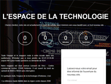 Tablet Screenshot of lespacedelatechnologie.com